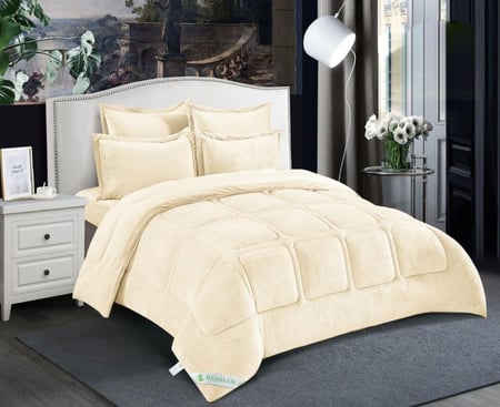 طقم مفرش شتوي مزدوج 6 قطع