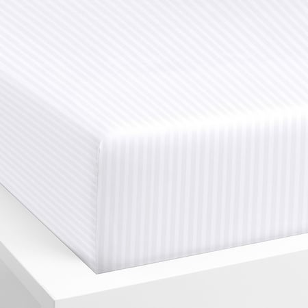 طقم مفرش فندقي مقلم قطن 6 قطع (بدون حشوة)