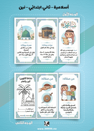"قدوتي نبيي محمد ﷺ".. أروع مطوية لتعليم السيرة النبوية للأبطال!