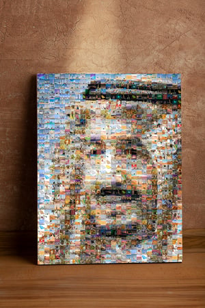 لوحة الفسيفساء الملكية (ملف رقمي): 2000 صورة من الوطن ترسم ملامح قادتنا!" 🇸🇦🖼️
