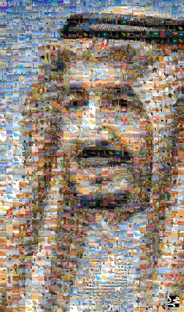 لوحة الفسيفساء الملكية (ملف رقمي): 2000 صورة من الوطن ترسم ملامح قادتنا!" 🇸🇦🖼️