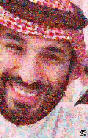 لوحة الفسيفساء لولي العهد (ملف رقمي): 2000 صورة من الوطن ترسم ملامح الرؤية!" 🇸🇦🖼️