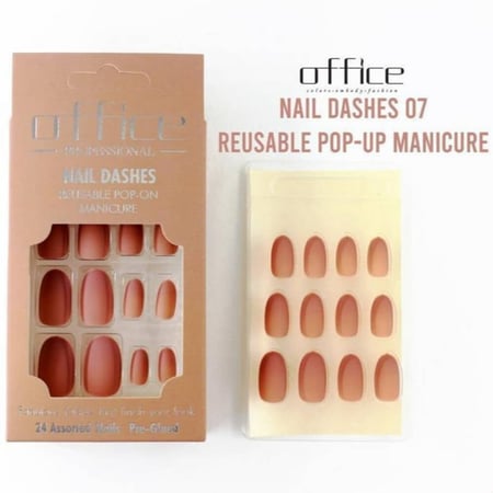اظافر اوفيس مطفي مخملي لصق ذاتي - 07
