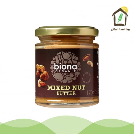 زبدة مكسرات منوعة عضوية 170جم
