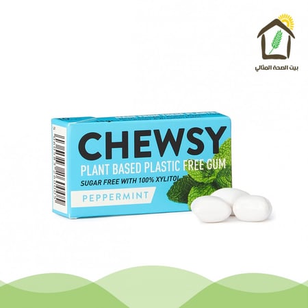 علكة نعناع لاذع نباتية بمحليات طبيعية 15جم