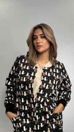 Black cat jacket