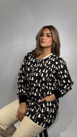 Black cat jacket