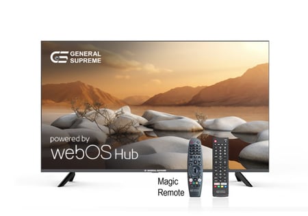 شاشة جنرال سوبريم 75 بوصه، فائقة الدقة (4K-UHD)، سمارت، نظام ويب او اس، ريموت ذكي - GS75WOST