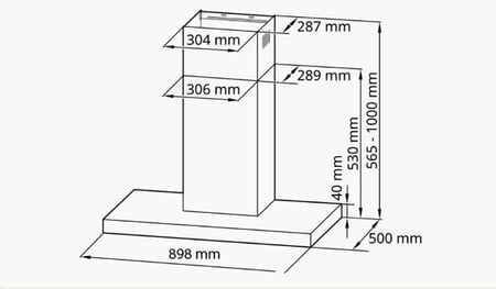 ال جي LG - شفاط عرض 90 سم بشفط قوي مع التحكم باللمس - إضاءة LED - قوة أكبر، ضوضاء أقل صُمم شفاط LG ليوفر قدرة هائلة على الشفط وبلا ضوضاء. - HC7Z3625S