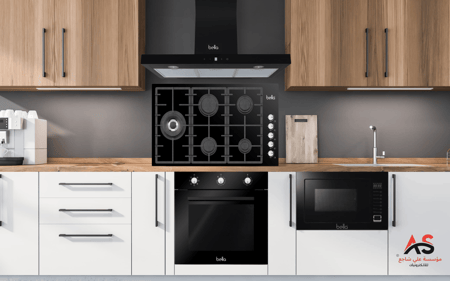 باقة أجهزة مطبخ بلت ان من بيلا Bella - شفاط حرف تي T اسود قوة 1000 BHJ 22 90-BL + سطح غازي ايطالي 90 سم  زجاج اسود عين كبيره جانبيه 5 شعلات شبك هيفي ديوتي - B90 GB 50H  + ميكرويف  أسود - 60*38 سم  صيني 28 لتر  8 برامج  B28MGX-BL +  فرن كهرباء ايطالي اسود