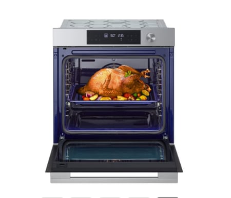 ال جي LG - فرن مدمج 60 سم 76 لتر - قلي بالهواء - تصنيف كفاءة الطاقة +A تقنية ™InstaView تقنية ™EasyClean تطبيق ™LG ThinQ - سوس فيد  - WSED7613S