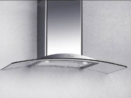 إلبا الايطالية شفاط جدارى زجاجي 90 سم تدفق الهواء 1000 م 3 / ساعة محرك ألومنيوم ، زر التحكم 4 سرعات حساس ال سى دى باللمس مؤقت (مفتاح إلكتروني فقط) مؤقت المروحة لمدة (15 ) دقيقة – ثم فصله فلاتر استنلس استيل، - HEN91