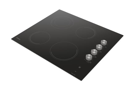 كاندي بلت ان سطح كهرباء سيراميك مقاس 60 سم 4 عيون 12 مستوى طاقه مقبض تحكم ميكانيكي معدنية صناعه ايطالي موديل CH64DCK-19