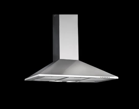 شفاط BULM بولم - 60 سم قوة شفط 1000 م3 ساعة - جداري شكل هرمي - استيل تحكم ازرار - 3 سرعات - PLATINUM60-1000 - يمكن استخدام الشفاط مع / وبدون تمديد خارج