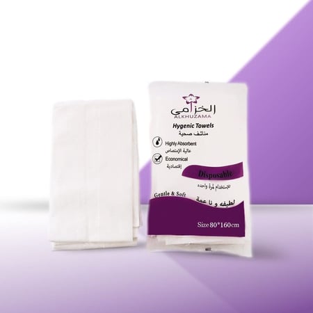 مناشف الخزامى مقاس 80×160 شدة 25 قطعة للاستخدام مرة واحدة