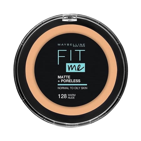 بودرة وجه مضغوطة فيت مي مات بورليس من ميبيلين - 128 وورم نود