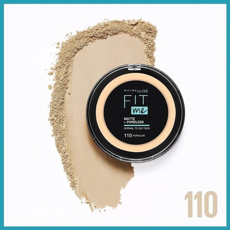 بودرة وجه مضغوطة فيت مي مات بورليس من ميبيلين - 110 بورسلين