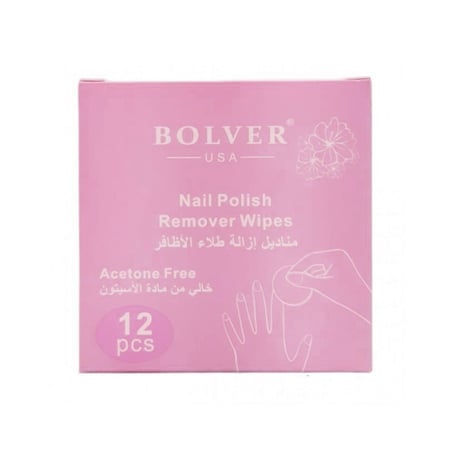 مناديل لإزالة طلاء الاظافر من بولفير 12 قطعة