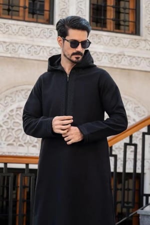 ثوب مغربي شتوي فاخر