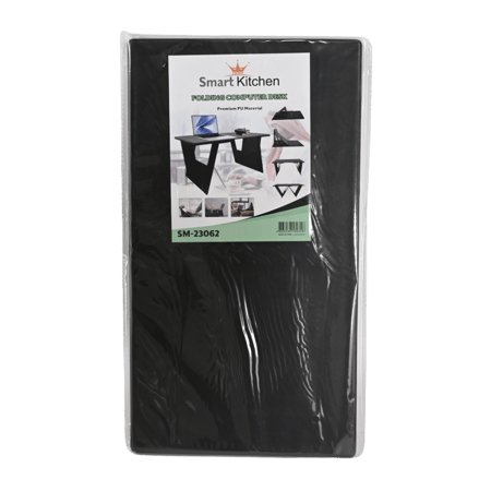 طاولة كمبيوتر محمول قابلة لطي لون اسود