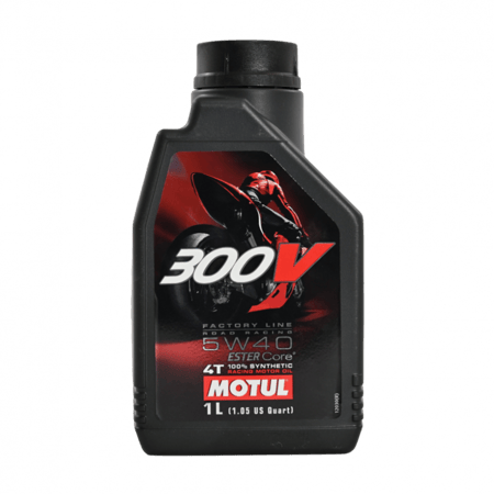 موتول زيت دراجات ريسنق 5W40 لتر 1 300V فاكتوري