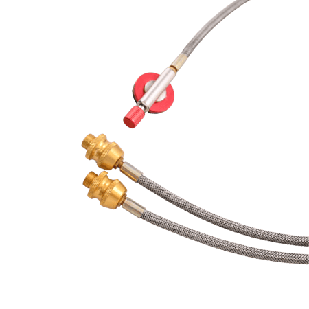 هوز غاز 450 جرام مزدوج 2/مخرج 80 سم