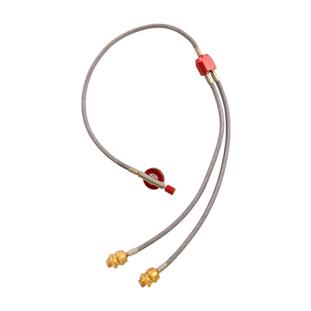 هوز غاز 450 جرام مزدوج 2/مخرج 80 سم