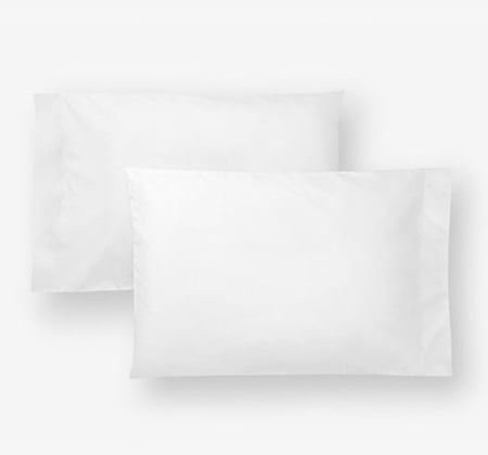 كفر وجه كيس مخدة ساده ابيض