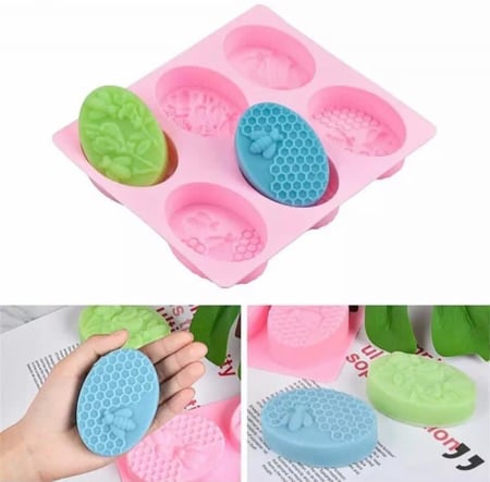 قالب سيليكون النحل / قالب صابون / قوالب كيك ( قطعه واحده )