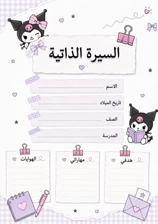 ملف إنجاز -شخصية كرومي 2