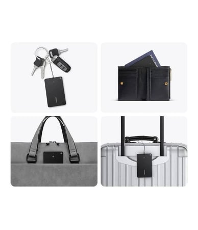 بطاقة تتبع يوجرين قابلة للشحن متوافقة Apple Find My - الرؤية الذكية