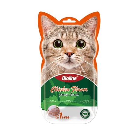 مكافات بيولاين مع الكاتنيب نكهات متعددة للقطط 5×15جم