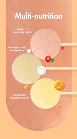 رنوافا مصاصة لولي بوب للكلاب مجففة بالتجميد 3 حبات بنكهات متعددة - مكافآت للكلاب بقيمة غذائية عالية