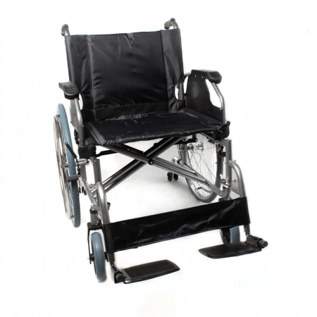 كرسي معاقين عريض استيل كفر كبير مقاس 56- موديل 951B