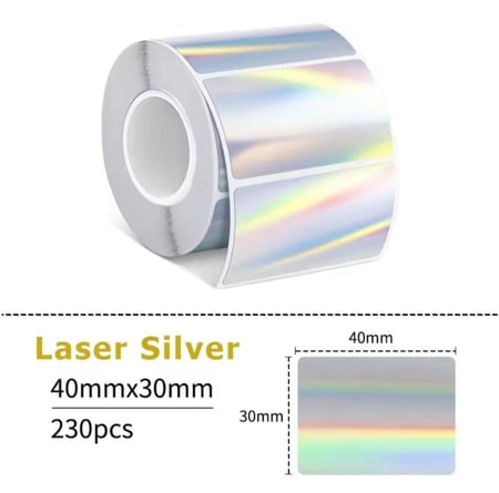 أوراق طباعة ملصقات حرارية صغيرة مميزة ورق نماذج وأشكال متعددة