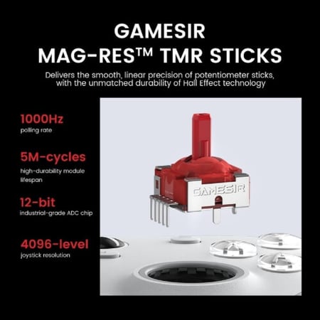 يد كنترولر GameSir G7 Pro Tri-Mode لأجهزة Xbox/PC/Android | تقنية Hall Effect (لا دريفت) و 1000\text{Hz}