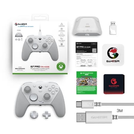يد كنترولر GameSir G7 Pro Tri-Mode لأجهزة Xbox/PC/Android | تقنية Hall Effect (لا دريفت) و 1000\text{Hz}