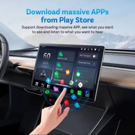 Ottocast P3 Pro AI Box: صندوق سيارة ذكي (Android 13) | Wireless CarPlay & Android Auto | مخرج HDMI مزدوج | Snapdragon 6225
