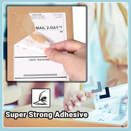 أوراق طباعة ملصقات و بوليصات حرارية عدد 100 ورقة، مثالية لبوليصات الشحن وغيرها مقاس 6x4 بوصة