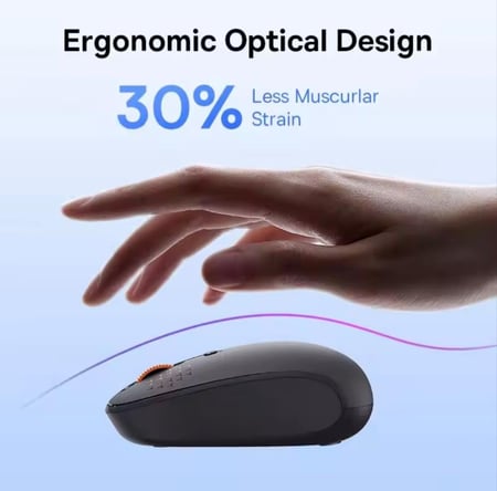 فأرة ماوس لا سلكي مريح سريع الاستجابة صوت منخفض من براند Baseus