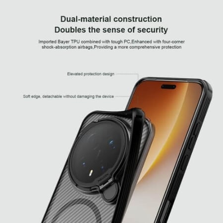 كفر Nillkin CamShield Prop لهاتف هونر ماجيك 8 برو Honor Magic 8 Pro - مع حماية كاملة للكاميرا ودعم مغناطيسي