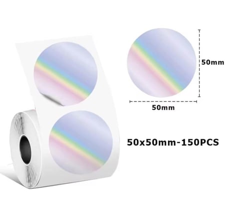 أوراق طباعة ملصقات حرارية صغيرة مميزة ورق نماذج وأشكال متعددة