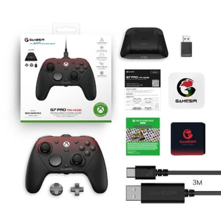 يد كنترولر GameSir G7 Pro Tri-Mode لأجهزة Xbox/PC/Android | تقنية Hall Effect (لا دريفت) و 1000\text{Hz}