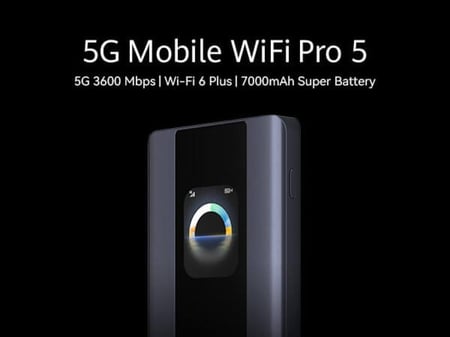 مودم متنقل راوتر Huawei 5G Mobile WiFi Pro 5 (E6888-982): سرعة فائقة 3.6 جيجابت/ثانية مع بطارية 7000 مللي أمبير!