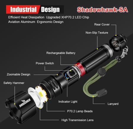 كشاف شادوهوك قوي 10 الاف لومن
