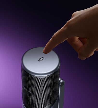 مايك Ugreen USB Desktop Microphone CM769 - جودة صوت احترافية مع إضاءة RGB مذهلة