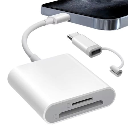 ادابتر نقل الصور من الذاكرة إلى الجوال (type C) - SD Card +micro SD card reader