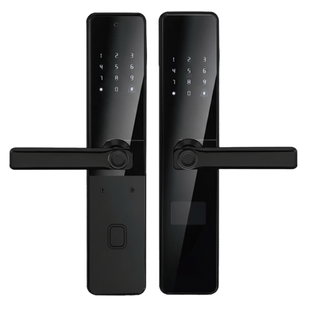 قفل باب  ذكي 2 Go [ببصمتين أسود]