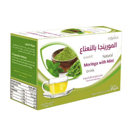 مشروب المورينجا بالنعناع ( الفيولا ) 24 كيس