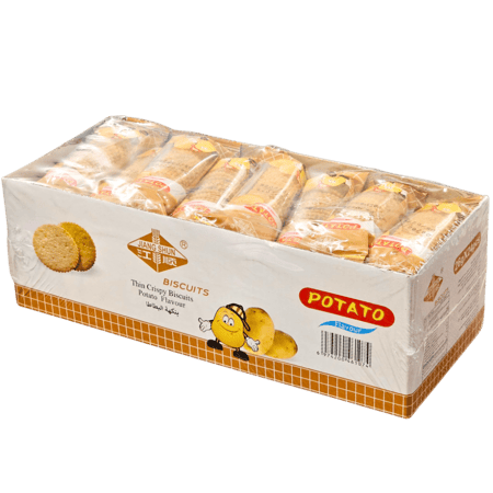 بسكويت مدور بنكهة البطاطا 24 حبة